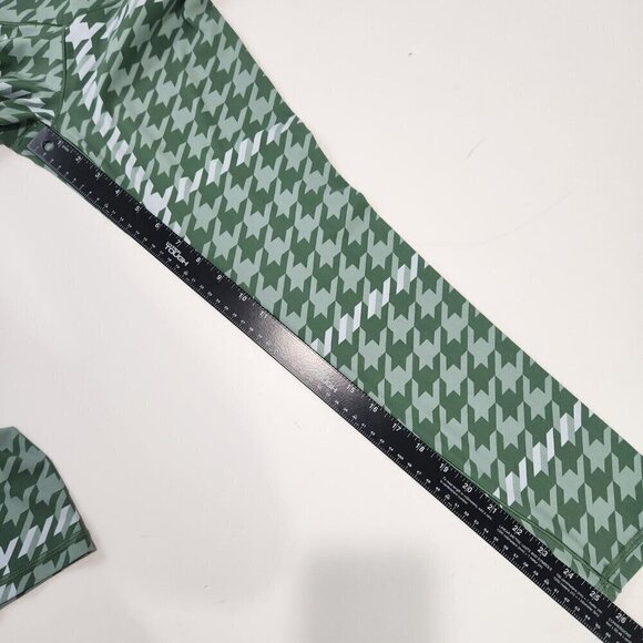 Offline By Aerie Real Me Xtra 7/8 Leggings M Green Houndstooth High Waist - Picture 6 of 12